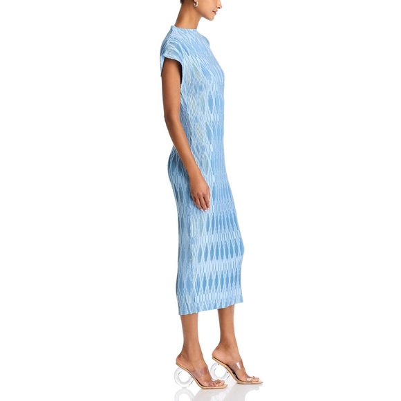 Veronica Beard Gramercy Midi Dress in Blue Sky - Picture 5 of 8